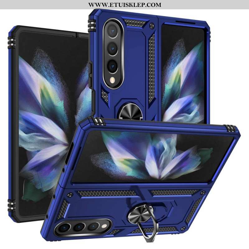 Etui do Samsung Galaxy Z Fold 4 Stopień Wojskowy Z Pierścieniem